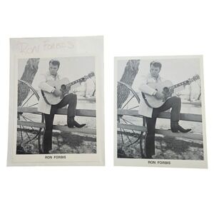 Lot of 2 Ron Forbis Vintage 70s Country Folk Rock Music Singer 8x10 Press Photo